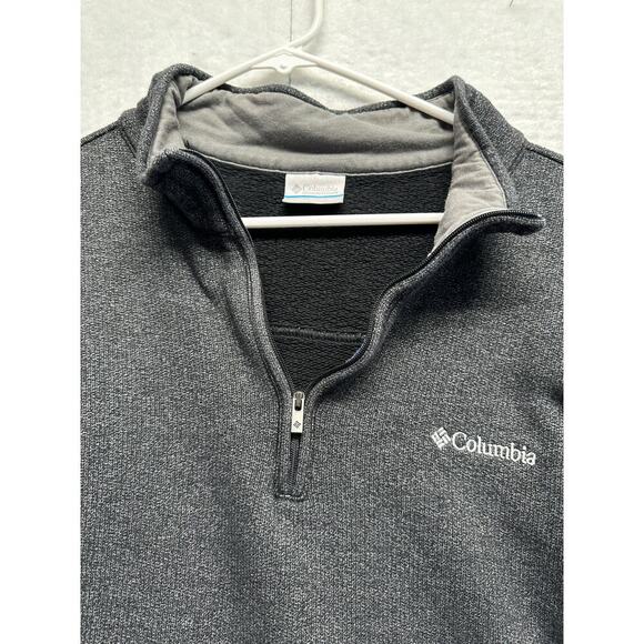 Columbia AM1534 Men Size XXL Grey Great Hart Mountain III 1.4 Zip Sweatshirt Rib - Picture 4 of 6